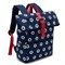Rugzak Original Blauw met Voetballen van Gerecycled Rpet met Voorvak 28 x 23 x 10 cm YLX