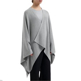 Poncho van Gebreid Biologisch Katoen Yumeko