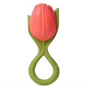 Image of Natuurrubber Bijt- en Badspeeltje Tulp