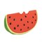 Natuurruber Bad en Bijtspeeltje Groente en Fruit Wally Watermeloen Oli&Carol