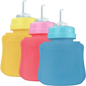 Knijpzakje Siliconen Fruit en Drinken 147 ml met Rietje Green Sprouts