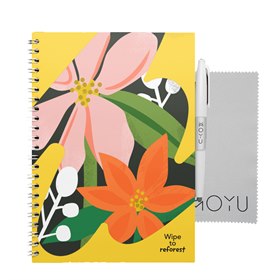 Notitieboek Hardcover Uitwisbaar en Herbruikbaar A5 Flower Vibes