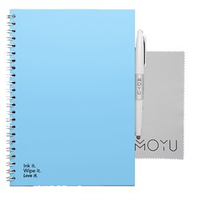 Notitieboek Rocksolid Hardcover Uitwisbaar en Herbruikbaar A5 Sky Blue Moyu