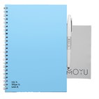 Notitieboek Rocksolid Hardcover Uitwisbaar en Herbruikbaar A5 Sky Blue Moyu