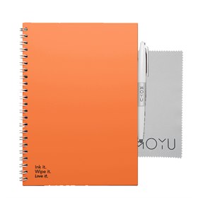 Notitieboek Rocksolid Hardcover Uitwisbaar en Herbruikbaar A5 Sunset Orange Moyu