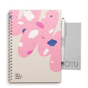 Notitieboek Rocksolid Hardcover Uitwisbaar en Herbruikbaar A5 Flamingo Desert Moyu