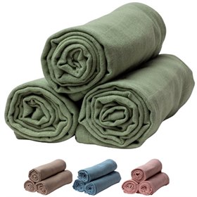 Hydrofiele Doeken van Biologisch Katoen 75 x 75 cm - set van 3 Terra Gaia