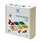 Blokken van Natuurlijk Rubberhout Fraction Blocks 20 stuks Plantoys