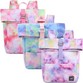 Rugzak Original Tie Dye met Vakken van Recyclede PET flessen 28x23x10 cm YLX