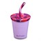 RVS Kinderbeker met Deksel en Rietje Kid Cup 295 ml Lila Klean Kanteen