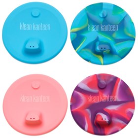 Image of Sippy Lid Siliconen Deksel met Drinktuit voor Klean Kanteen Set van 2