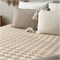 Kinder Hoeslaktje Biologisch katoen Percal Regenboog Rainbows 60x120 Warm Zandkleur Swedish Linens