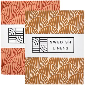 Ledikant Hoeslaken Biokatoen Percal Seashells 60 x 120 Swedish Linens