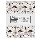 Eenpersoons hoeslaken bio cotton Dark Chocolate Swedish Linens