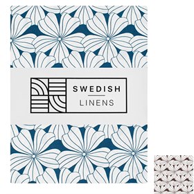 Hoeslaken Biokatoen Percal Flowers 90 x 200 Swedish Linens