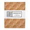 Hoeslaken Biokatoen Percal Seashells 90x200 Cinnamon Brown Swedish Linens
