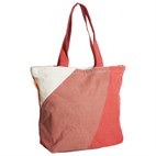 Grote Schoudertas Gerecycled Materiaal 54x40x18 Red Red Wine NoMorePlastic