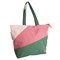 Grote Shopper Gerecycled Materiaal 54x40x18 Pinky Green NoMorePlastic