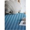 Hoeslaken Biokatoen Percal Seashells Morrocan Blue Swedish Linens