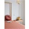 Hoeslaken Biokatoen Percal Seashells Terracotta Burgundy Swedish Linens
