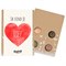 Valentijn Gift Box met Bio Bloembommetjes 4 stuks Blossombs