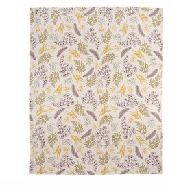 Gebloemd Tafellkleed van Biokatoen 170 x 130 cm Groen Bloemen Tranquillo