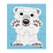 Dieren Puzzel van Gerecycled Karton 9 Stukje Polar Bear Coq en Pate