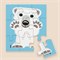 Dieren Puzzel van Gerecycled Karton 9 Stukje Polar Bear Coq en Pate