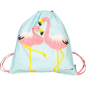 Opvouwbare Rugzak met Dieren van Bio Katoen 37x33 cm Flamingo Coq en Pate