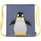 Opvouwbare Rugzak met Dieren van Bio Katoen 37x33 cm Penguin Coq en Pate