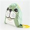 Opvouwbare Rugzak met Dieren van Bio Katoen 37x33 cm Seal Coq en Pate