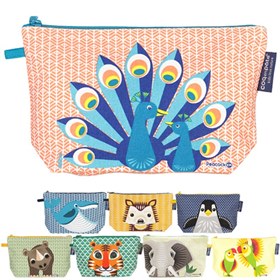Etui Biokatoen met Dieren 13x22x6 cm Coq en Pate