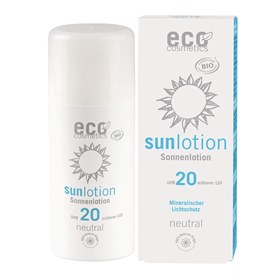 Zonnebrand Lotion Neutral Parfumvrij 100 ml Factor 20 Eco Cosmetics