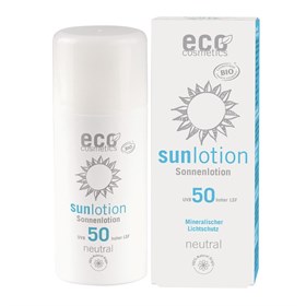 Zonnebrand Lotion Neutral Parfumvrij 100 ml Factor 50 Eco Cosmetics