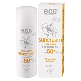 Zonnebrandcreme Getint SPF 50+ Surf & Fun Nano-vrij 50 ml Factor 50