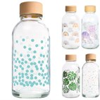 Waterfles Glas met Print 400 ml Carry bottles