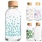 Waterfles Glas met Print 400 ml Carry bottles