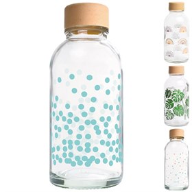Waterfles Glas met Print 400 ml Carry bottles