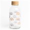 Glazen Drinkfles met Print 400 ml Rainbow Carry bottles