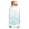 Glazen Waterfles met Print 400 ml Pure Happiness Carry bottles