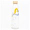 Glazen Waterfles met Eco Print 700 ml Carry Bottles