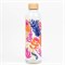 Glazen Waterfles met Eco Print 700 ml Carry Bottles