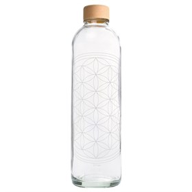 Karaf of Drinkfles Glas met Eco Print 1 liter Carry Bottles