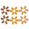 Grapat mushrooms in bruin tinten voor kinderen