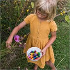 Open einde speelgoed van hout 36 kleine houten paddenstoeltjes