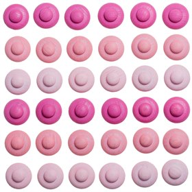 Grapat Flower Mandala Houten Bloemen 36 Stuks Roze Grapat