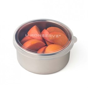 Image of Round Container RVS Lekdicht met Doorzichtig Deksel - M