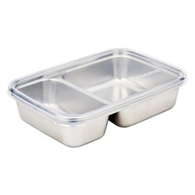 Image of U-konserve Rectangle Divided Lunchbox 2 Vakken 22x15x5