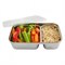 U-konserve Rectangle Divided Lunchbox 2 Vakken 