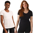 Borstvoedingsshirt Korte Mouw van Biologisch Katoen Boob Design